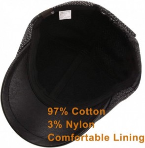 Newsboy Caps Men Beret Hat Cotton Buckle Adjustable Newsboy Hats Cabbie Gatsby Cap - Hat-t6-grey - CS18Y65RU72