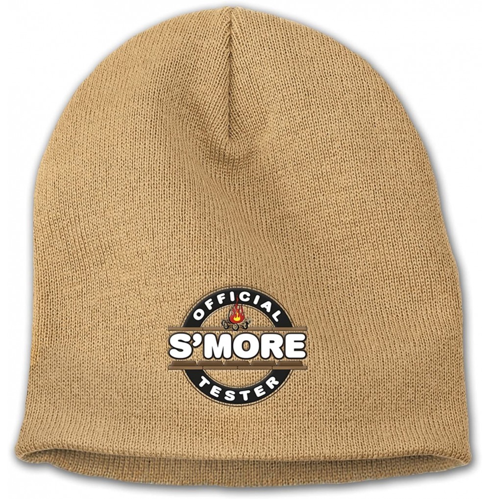 Skullies & Beanies Natured Themed Novelty Gift Winter Hat Beanies - Official S'more Tester - CT12N5RH7WS