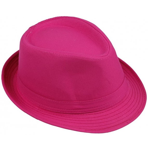 Fedoras Neon Summer Straw Boho Fedora Panama Hat Sun Men Golf Visor - Rose - CJ11WVAX4IX