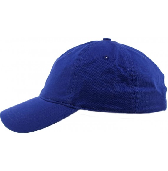 Baseball Caps Everyday Unisex Cotton Dad Hat Plain Blank Baseball Adjustable Ball Cap - Royal - C812O1H8QQO