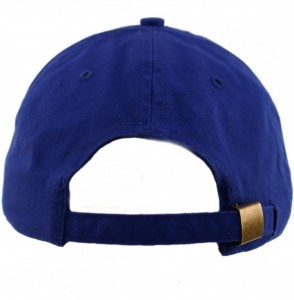 Baseball Caps Everyday Unisex Cotton Dad Hat Plain Blank Baseball Adjustable Ball Cap - Royal - C812O1H8QQO