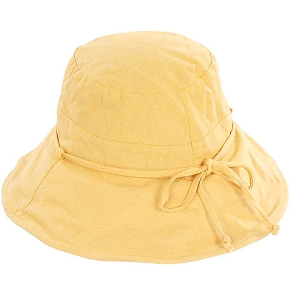 Bucket Hats Fashion Reversible Printed Fisherman Bucket Sun Sun Shade Hat - 3083 Mustard - C718U8ADXN8