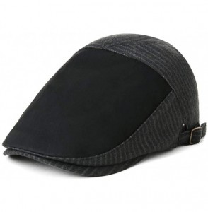 Newsboy Caps Wool Newsboy Cap Earflap Trapper Hat Winter Warm Lined Fashion Unisex 56-60CM - 99709_black - CH18L973ZH0