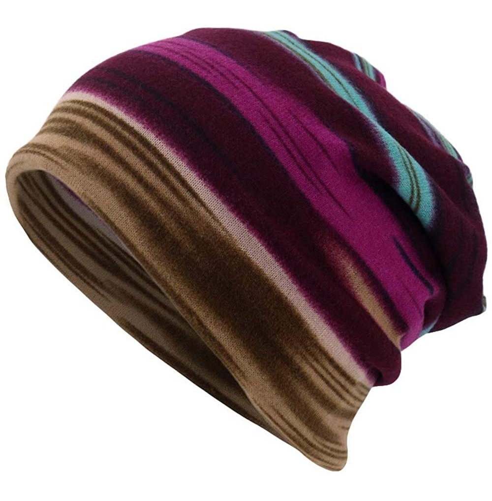 Skullies & Beanies Slouchy Beanie Hat Unisex Letter Print Scarf Casual Outdoor Convertible Skull Cap Windproof Hats - Purple ...