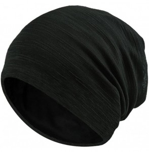 Headbands Womens Wrap Caps Unisex Head Cap Outdoor Fashion Summer Hip-hop Casual Scarf Hat - Black - CR18IO3TWXT