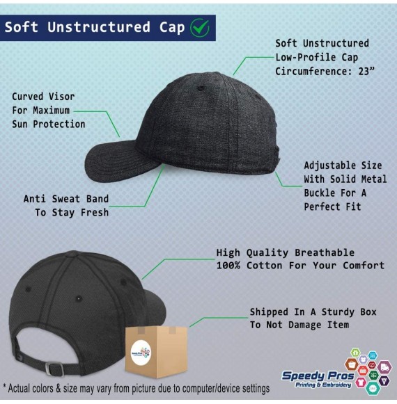 Baseball Caps Soft Baseball Cap Scuba Diving Instructor B Embroidery Dad Hats for Men & Women - Dark Denim - CD18ZG2QQSD