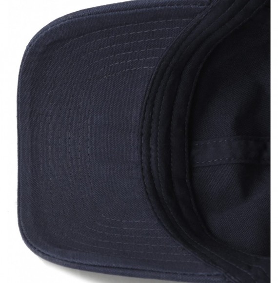Baseball Caps 100% Cotton Canvas 6-Panel Low-Profile Adjustable Dad Baseball Cap - Navy - C0180DMTIIY