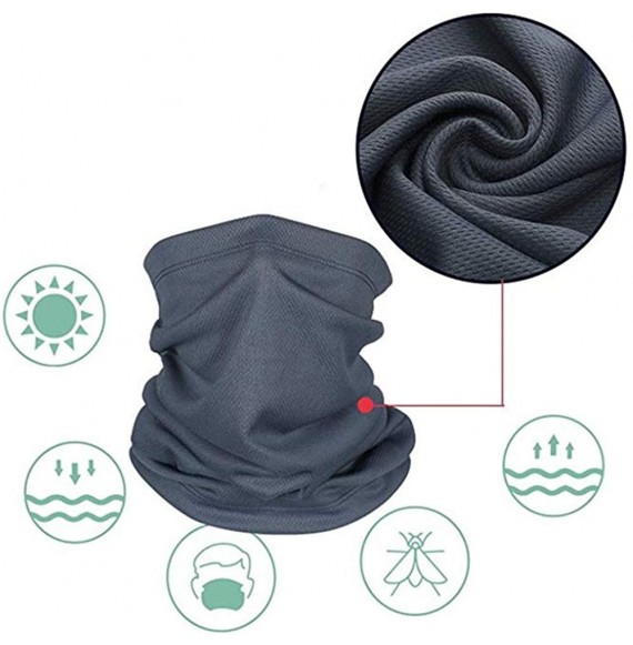 Balaclavas 4 Pieces Seamless Face Mask Neck Gaiter Scarf Sunscreen Breathable Bandana for Dust- Outdoors- Festivals- Sports -...