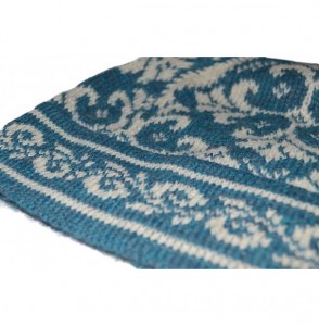 Skullies & Beanies Women's 100% Alpaca Wool Hat Knit Unisex Beanie Medieval - Medieval Blue - C312KY2XRFP