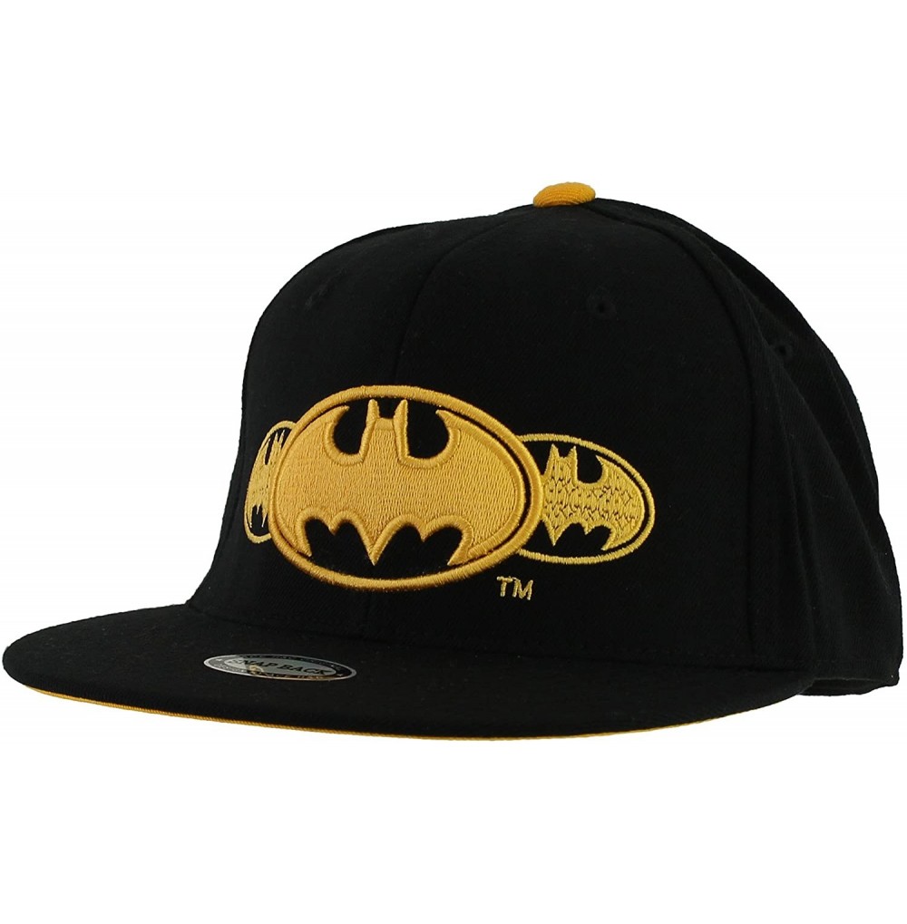 Baseball Caps Superhero Snapback Baseball Cap Hip-hop Flat Bill Hat - Superhero Snapback Black - CC180Q96QCN