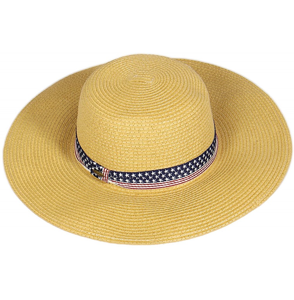 Sun Hats Beach Hats for Women - Wide Brim Summer Sun hat - Floppy Paper Straw UPF Sun Protection - Travel Outdoor Hiking - CY...