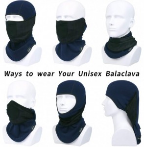 Balaclavas Balaclava Ski Mask - Face Mask for Cold Weather - Windproof Balaclava Hood - Motorcycle Full Face Mask - Blue - CL...