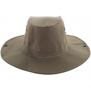 Sun Hats Wide Brim Bora Booney Outdoor Safari Summer Hat w/Neck Flap & Sun Protection - Brown - C7183K4ETE3