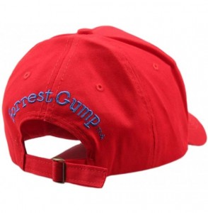 Baseball Caps Bubba Gump Hat Shrimp Co. Embroidered Forrest Gump Baseball Cap Adjustable Hat - Baseball Hat Red - CS18XS3WH2O