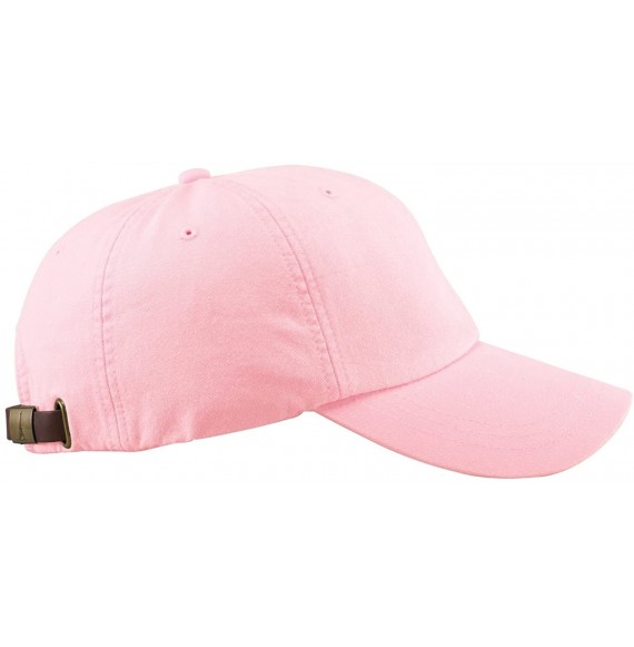 Baseball Caps Optimum Pigment Dyed-Cap - White - Pale Pink - CV11V8WLYBF