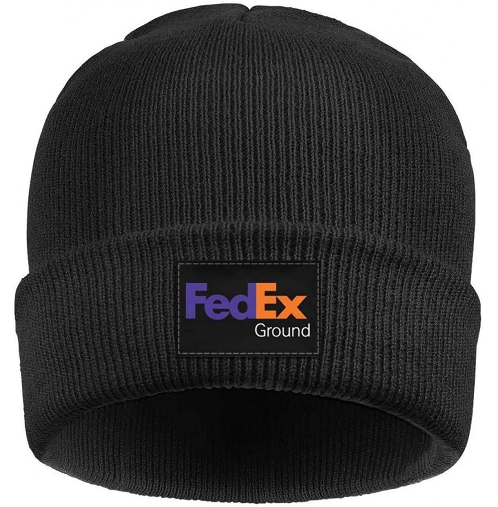 Skullies & Beanies iD Ground Purple Orange Winter Long Cuffed Knit Hat Beanie Cap - Fedex Ground-1 - CQ18LW42ACM
