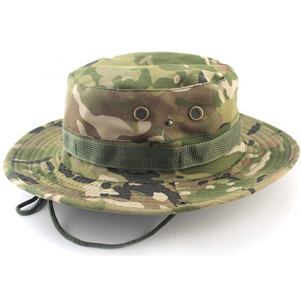 Skullies & Beanies Outdoor Boonie Hat Foldable Military Cap Wide Brim Breathable Safari Fishing Hats UV Protection hat Sun Ha...