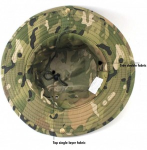 Skullies & Beanies Outdoor Boonie Hat Foldable Military Cap Wide Brim Breathable Safari Fishing Hats UV Protection hat Sun Ha...