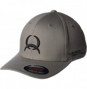 Baseball Caps Men's Flexfit Cap with Emboidery - Grey - C812N6HVEH7