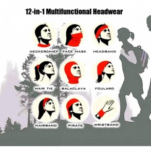 Balaclavas Seamless Neck Gaiter With Filters Bandanas Face Scarf Headwear Rave Balaclava Headwraps for Women Men - Slogan - C...