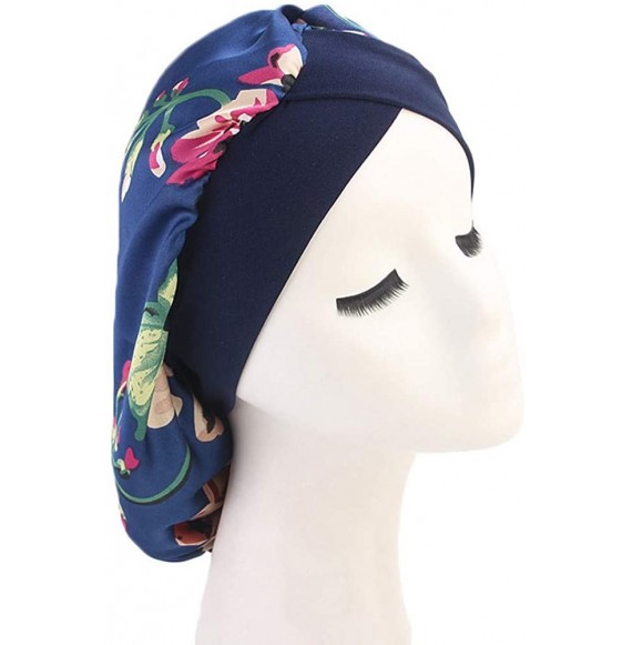 Skullies & Beanies Women Muslim Hat Retro Turban Hat Cap - Blueâ - CQ18HWLEXUR