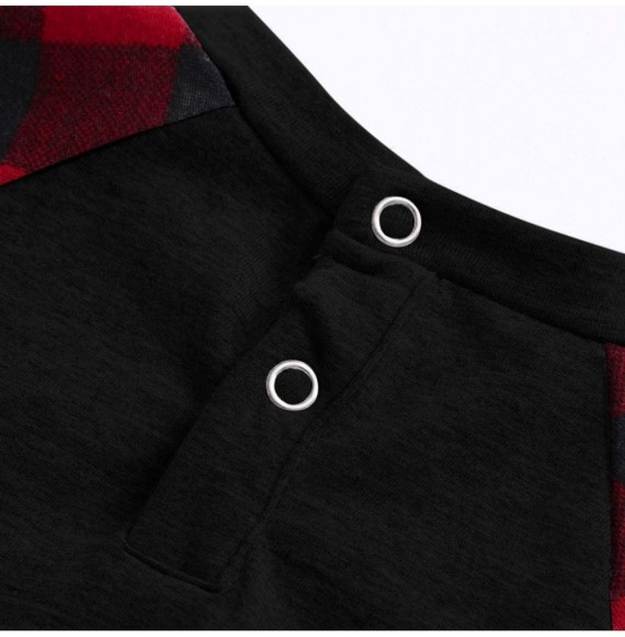 Bomber Hats Family Pajamas Matching Sets Christmas - Black(3-18 Mouth) - C618AGYADE5