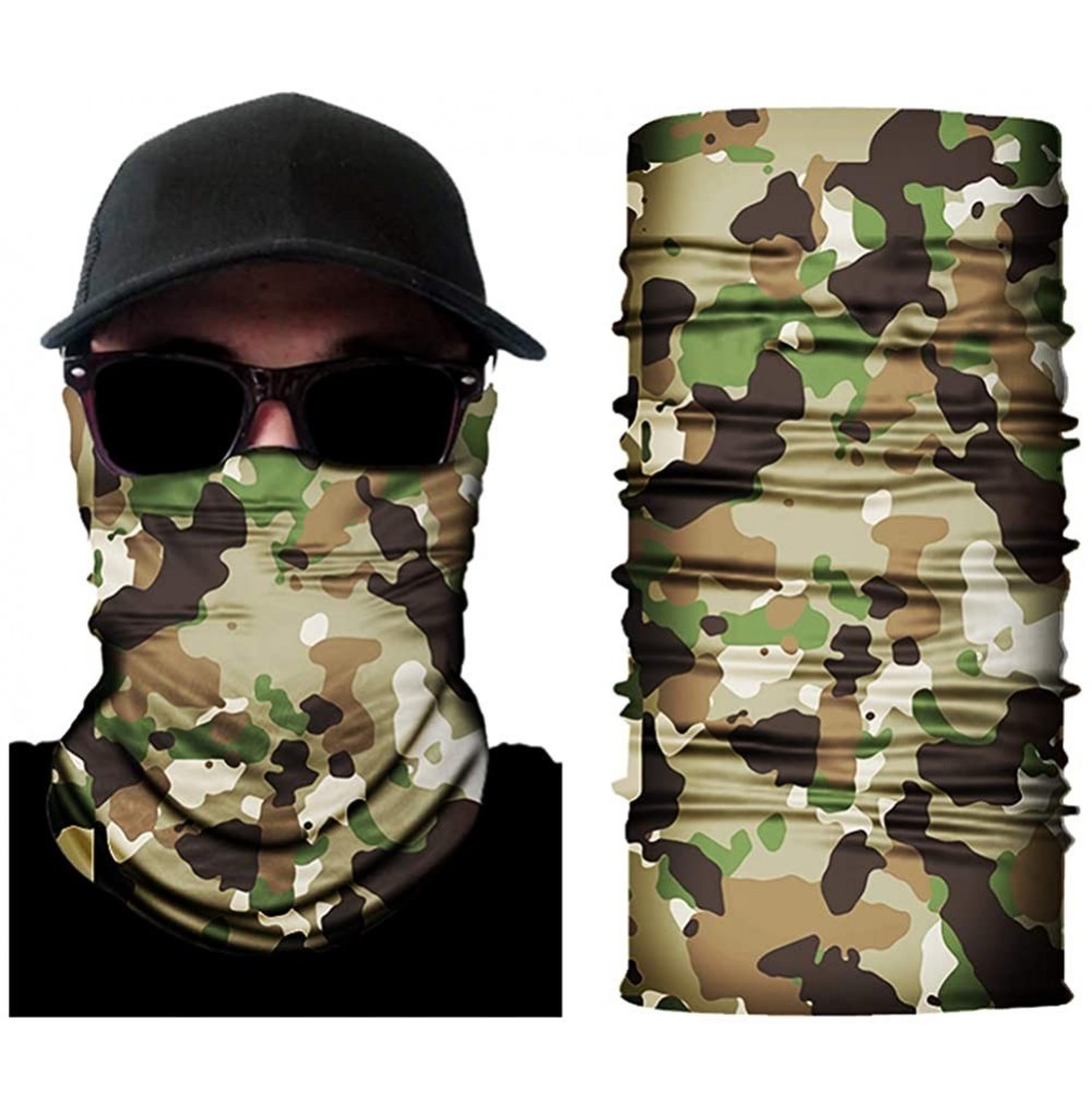 Balaclavas Seamless Bandana Neck Gaiter Face Protection Mask for Men and Women Cycling Running Gear - Camouflage-1 - CS1989ARMI6