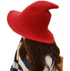 Bucket Hats Knitting Fisherman Fashion Accessories - Red - C818HG0TREE
