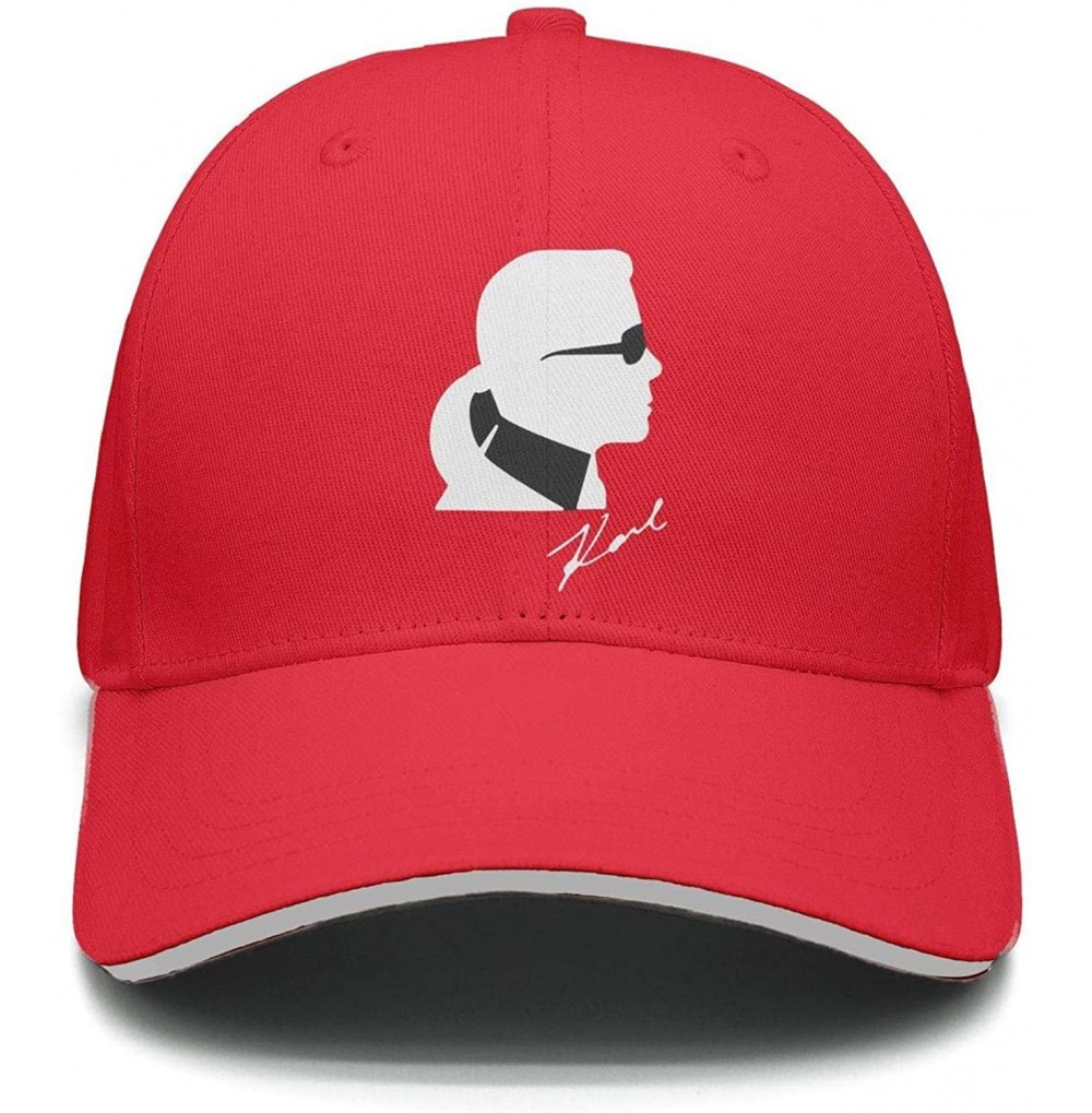 Baseball Caps Karl-Lagerfeld-Yellow- Baseball Cap for Men Women-Classic Cotton Dad Hat Plain Cap Low Profile - CW18OYX7XT4