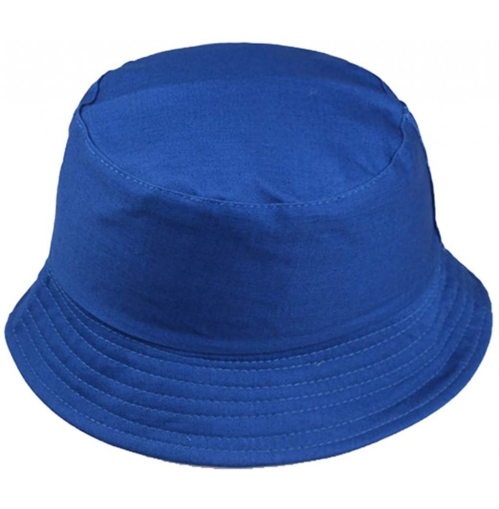 Sun Hats Unisex Cotton Classic Foldable UPF 50+ Sun Hat Outdoor Pure Color Floppy Bucket Hat UV Sun Protection Beach Cap - C0...