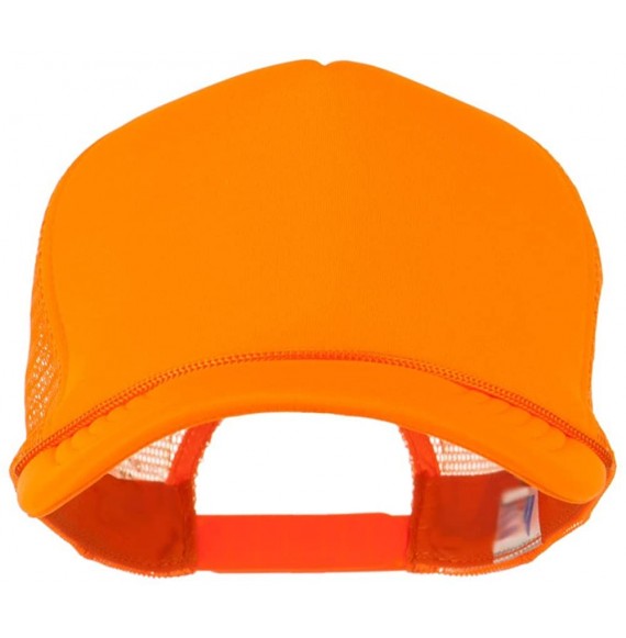 Baseball Caps Summer Foam Mesh Trucker Cap - Neon Orange - C511LUH7A9R