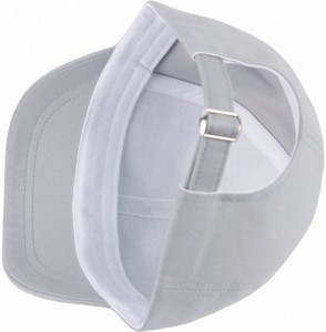 Baseball Caps Empty Plain Ball Cap Cute Short Bill Design Cotton Baseball Hat Truckers - Gray - C418ERMM8IR