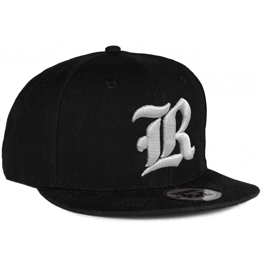 Baseball Caps Snapback Hat Raised 3D Embroidery Letter Baseball Cap Hiphop Headwear - R - CQ11WND4DE3