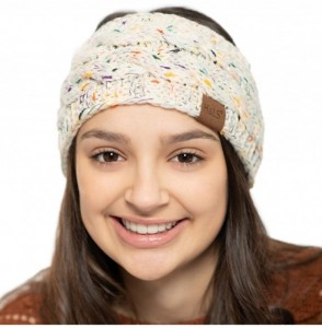 Cold Weather Headbands Womens Winter Headband Knit Headbands For Women- Winter Warm Cable Knit Ear Warmer Headband - Confetti...