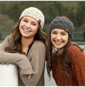 Cold Weather Headbands Womens Winter Headband Knit Headbands For Women- Winter Warm Cable Knit Ear Warmer Headband - Confetti...
