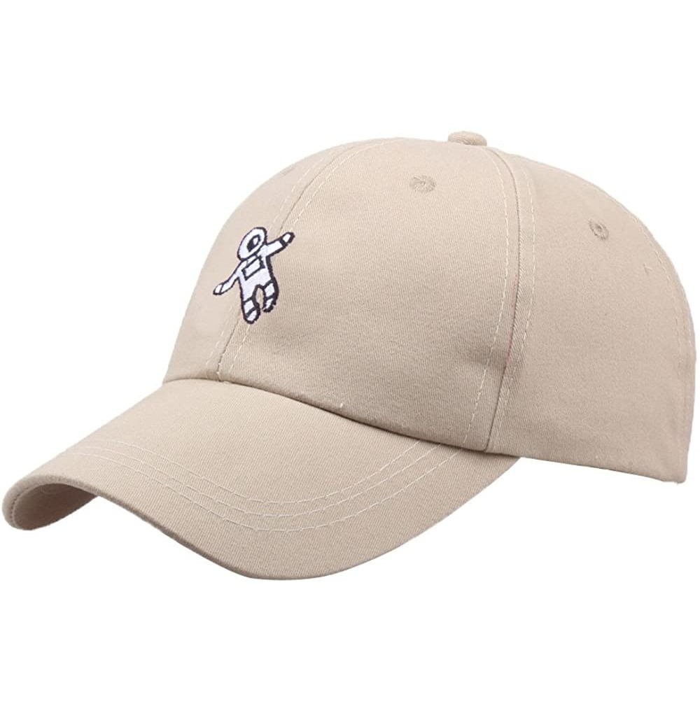 Baseball Caps Swyss Astronaut Baseball Cap Embroidery Adjustable Trucker Dad Hat for Men Women - H - CQ18R3CAL9Z