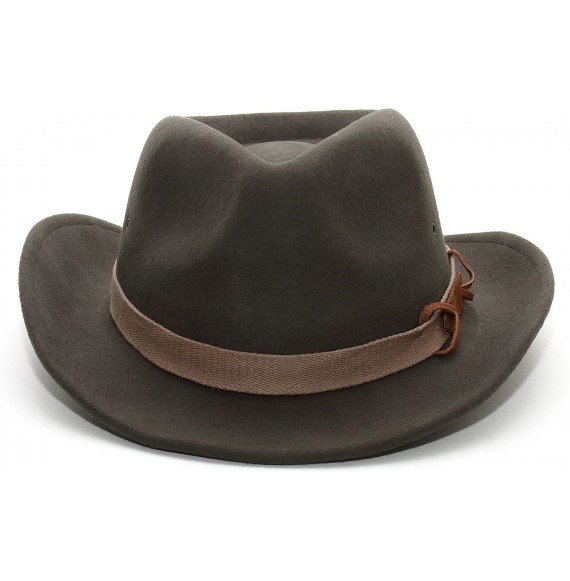 Cowboy Hats Infinity Selections' Men's Wool Felt Cowboy Hat-8708 Olive - CV11AKCESB1