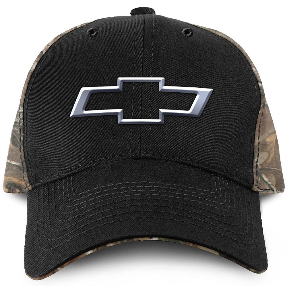 Baseball Caps Chevy-Bowtie Black Hat - Multicolor - CE12B6XXZX5