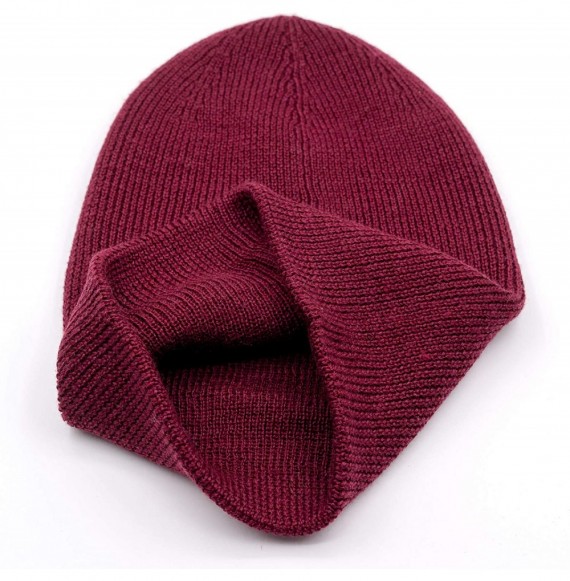 Skullies & Beanies Beanie Hat Warm Soft Winter Ski Knit Skull Cap for Men Women - Tc1wcdb-red - CE18L8GMOCE