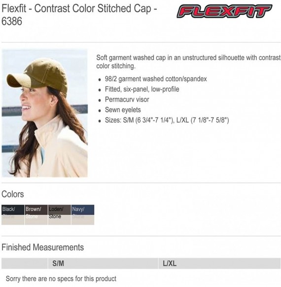 Baseball Caps Premium Original Contrasting Stitch Blank Baseball Hat Cap Fitted 6386 - Brown /Stone - CA118BLNVY9