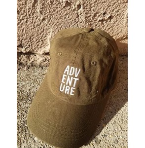 Baseball Caps Adventure Logo Style Dad Hat Washed Cotton Polo Baseball Cap - Olive - C3187Y37H42