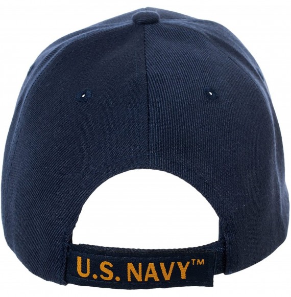 Baseball Caps Officially Licensed USS America CV-66 Embroidered Navy Blue Baseball Cap - C61854NGM43