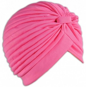 Skullies & Beanies 1 Stretchable Turban Hat - Hot Pink - C511HB5JH4J