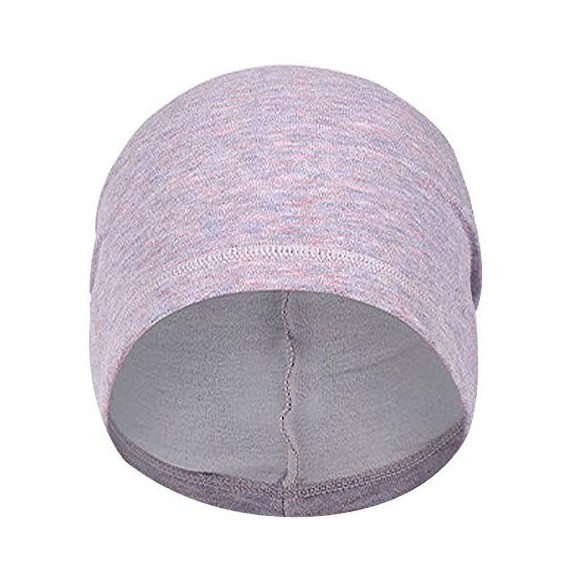 Skullies & Beanies Unisex Mens/Womens Winter Warm Plush Lined Knit hat Beanie Hat Cap - A-purple - CB18AI9IKKR