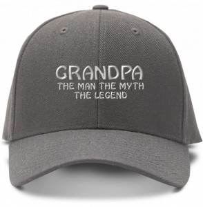 Baseball Caps Baseball Cap Grandpa Man Myth Legend Embroidery Dad Hats for Men & Women 1 Size - Dark Grey - CZ12FQKN99J