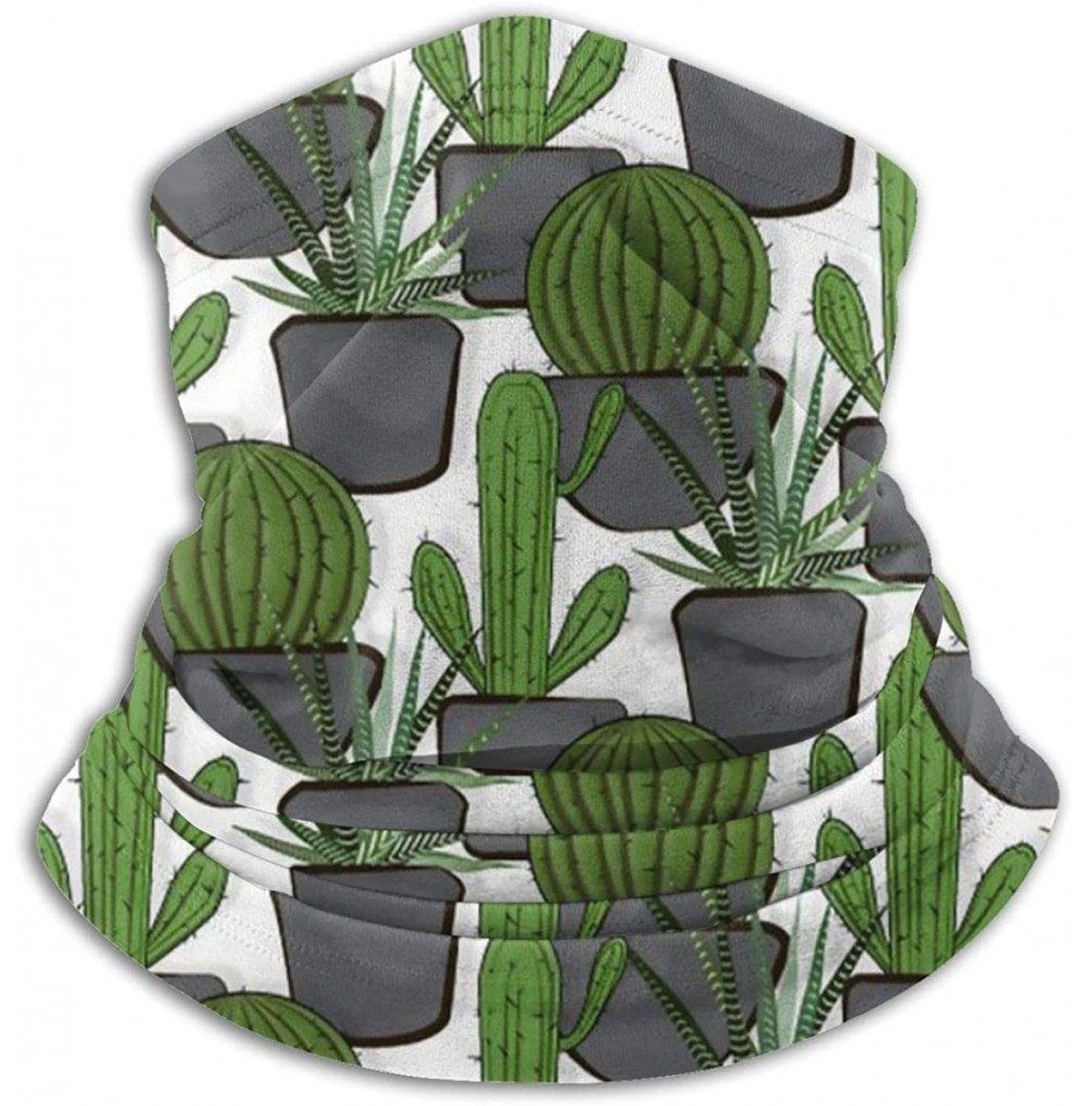 Balaclavas Neck Gaiter Headwear Face Sun Mask Magic Scarf Bandana Balaclava - Cactus Succulents - CQ197SDADZ3