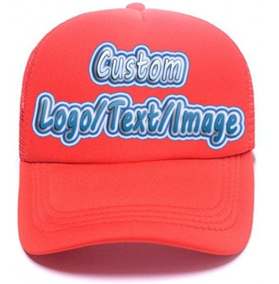 Baseball Caps Classic Cotton Adjustable Baseball Plain Cap-Custom Hip Hop Dad Trucker Snapback Hat - T-red - C117Y0OQ9GD