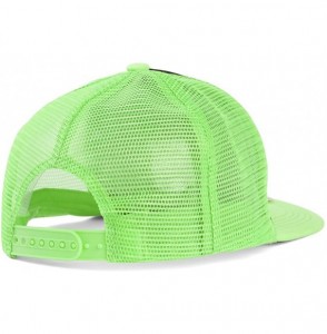 Sun Hats Cali Script Trucker Hat - Black/Neon Green - C411N5SL8J3