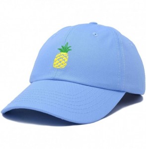 Baseball Caps Pineapple Hat Unstructured Cotton Baseball Cap - Light Blue - CQ18ICDAC4X