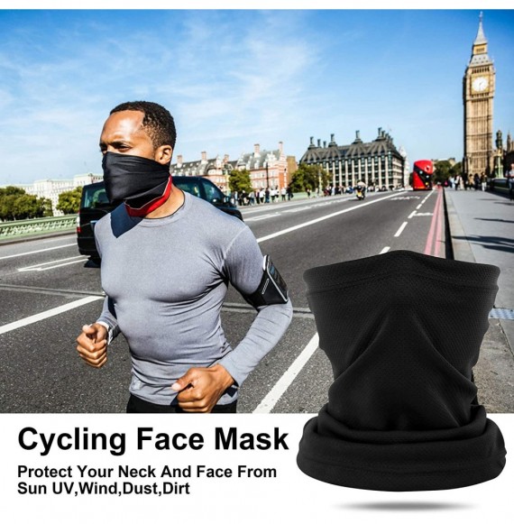 Balaclavas Quick Dry Sports UV Protection Head Wrap Face Scarf Neck Gaiter Bandana Balaclava - 2 Pack Cooling_dark Grey - CO1...